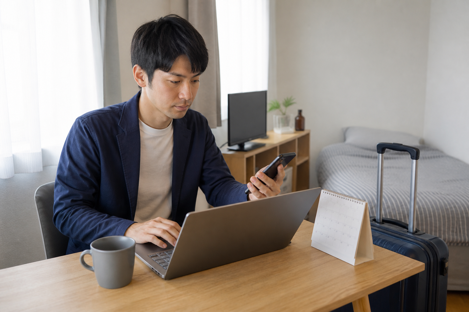 仮住まいのインターネットはどうする？短期利用とテザリングのイメージ